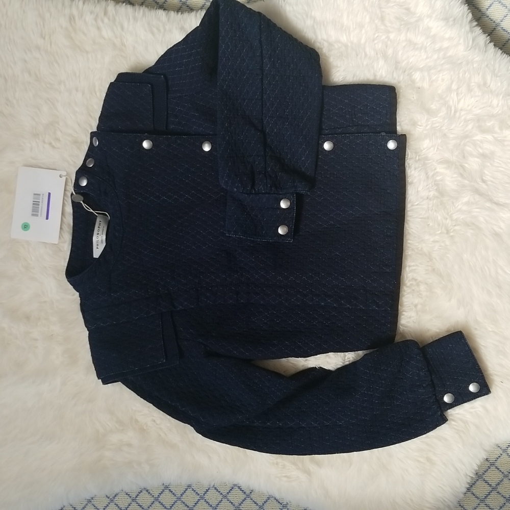 NWT Philosophy Italian fashion textured jacket